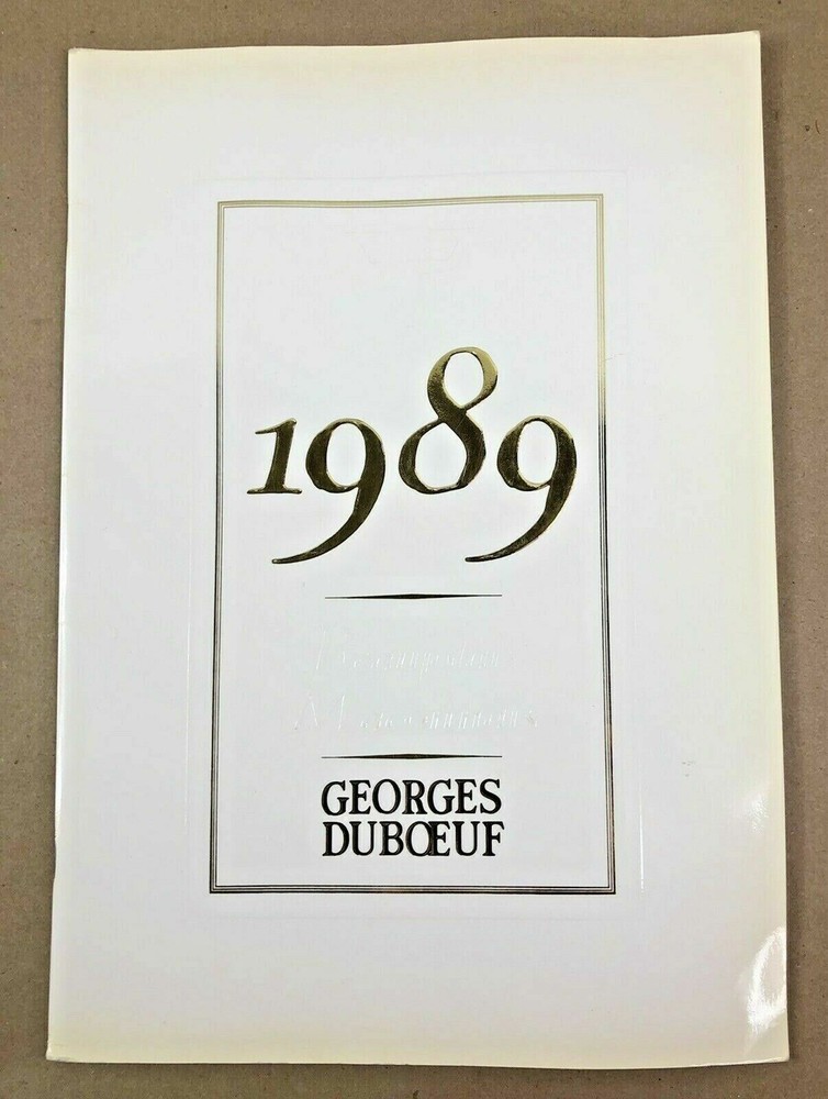 1989 Original Georges Duboeuf Beaujolais Maconnais Full Color Booklet Winery