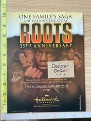 Roots Hallmark Channel 2001 TV Show 25th Anniversary Print Ad Advertisement
