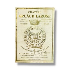 Château Gruaud-Larose 1949 Original French Wine Label Red Bordeaux