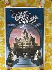 SAN FRANCISCO CLIFF HOUSE & Sutro Heights POSTER Tom Wyrsch documentary rare SF