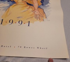 Boston Wine Festival 1990 1991 & 1992 Art Print Posters Boston Harbor Hotel
