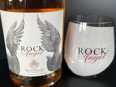 Chateau d’Esclans Rock Angel Rose Stemless Wine Glasses – set of 2 – New