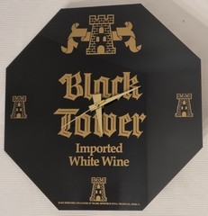 BLACK TOWER Wine Clock 11&Prime; X 11&Prime; Battery Powered
