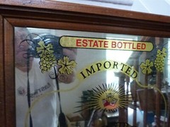 VINTAGE RHINE BEAR Liebfraumilch White Wine Mirrored Sign Bar Pub 18.25&Prime;x15.25&Prime;