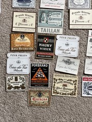 10 Assorted Vintage French Wine Bottle Labels New