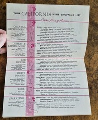 Vintage 1958 A Guide To Wines California Wine Land of America Booklet Recipes