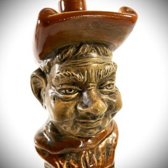 VTG Casa Vinicolo Bardi Ubaldo Monk 1761 Red Wine Decanter Ceramic Italy 1961 EC