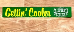CALIFORNIA COOLER « Gettin&rsquo; Cooler » Bumper Sticker XL 14 Inch Citrus & White Wine