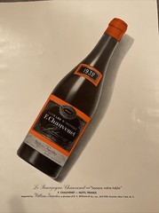 Vintage 1947 French Wine Print Ad Chauvenet Nuits St Georges Bottle
