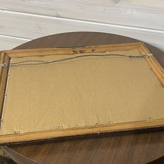 Vintage 1986 Inglenook Winery Wooden Framed Smoked Mirror Bar Sign 19”X15”