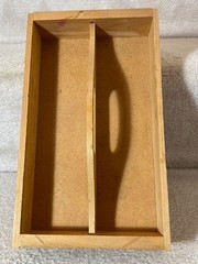 Vintage Eye of the Swan Black Beauty Wine Wood Tote Box Cady 12.5&Prime;