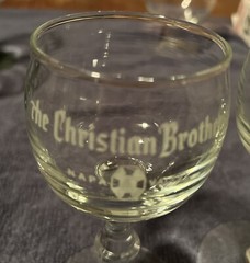 THE CHRISTIAN BROTHERS, NAPA VALLEY, CALIFORNIA SOUVENIR WINE GLASS(Lot of 2)