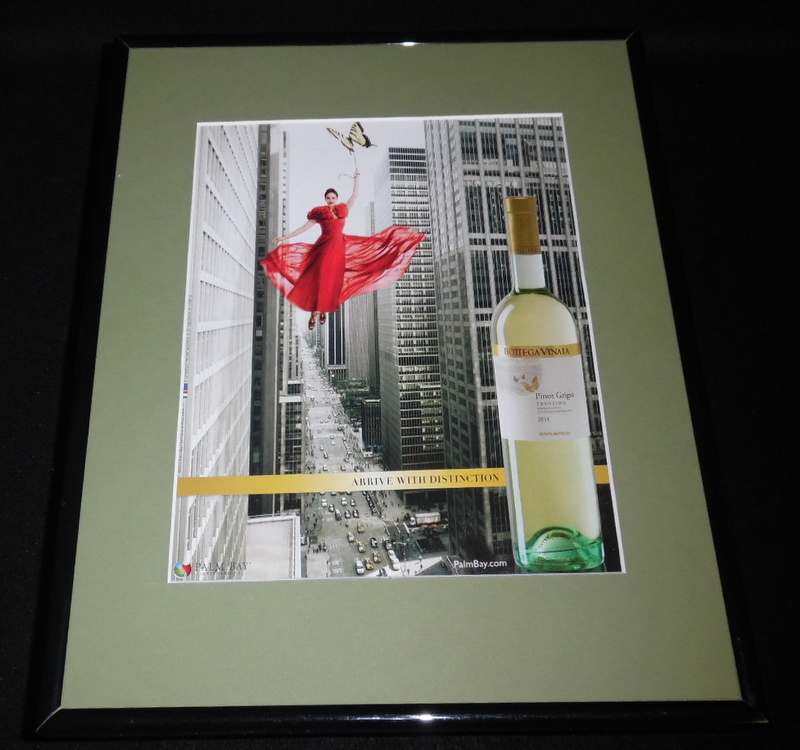2015 Bottega Vinaia Pinot Grigio Wine Framed 11×14 ORIGINAL Advertisement