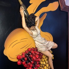 Asti Cinzano by Leonetto Cappiello 3D Resin Relief – Bar Wine Grape Sign
