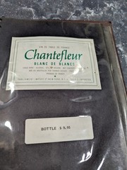 Vintage Restaurant Wine Book Menu-40 Labels