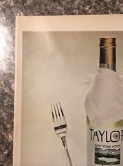 1968 Taylor Wine New York State Lake Country White VTG 60s PRINT AD Dinner Wine