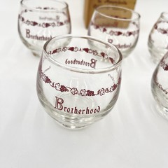 Brotherhood America&rsquo;s Oldest Winery NY 5 Tasting Glasses Roly Poly by Libbey VTG