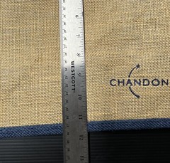 Domaine Chandon Sparkling Wine Tan & Navy Jute Tote Shopping Bag – Brand New