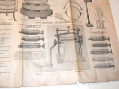 VTG 1920s GRAPE PRESS & MORE ADVERTING POSTER/CATALOG! 35×23&Prime;! 2 SIDED! PHILA PA