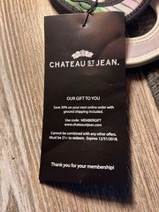 Wine Totes 12” Chateau St Jean UNUSED White & With Roses With Tags