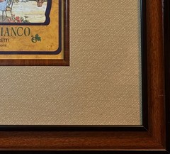 Framed Lithograph Print “Pinot Bianco Vigna Capretti Trentino-Alto…” 19.5×22.5