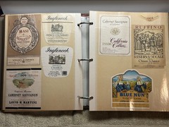 A LOT OF OVER 200 VINTAGE WINE AND LIQUOR BOTTLE LABELS