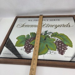 Bar Mirror Sonoma County Windsor California Vineyards Wine Country Wall Decor