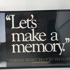 Let&rsquo;s Make a Memory Cordon Negro Brut by Freixenet Methode Champenoise Framed