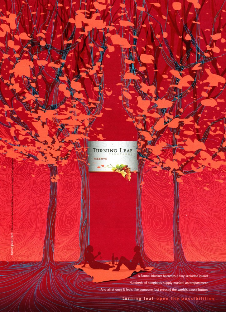 TURNING LEAF WINE AD #16 RARE 2006 OOP