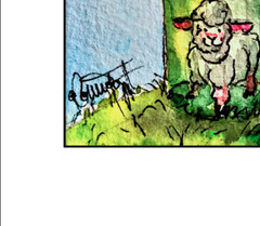 « Vintage 2020 » Sheep Incognito Art Print Quarantine Paper Wine Bottle 8×10 Mat