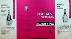 IL Ruffino World Renowned Italian Wines Brochure 1970s Chianti Rosatello Orvieto