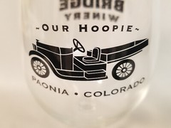 Black Bridge Winery – Our Hoopie – Paonia Colorado – Wine Glass – 7-1/4&Prime; Tall **