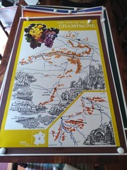 9 1980s Les Vins De France Posters 43×29 Estate Pierre Chambrin White House Chef