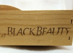 Wine Crate Wood Caddy Made From Vintage Eye of the Swan Black Beauty