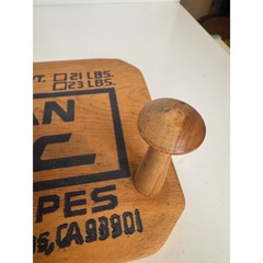 VTG California Table Grapes Wooden Wall Rack Produce Crate Advertising Sign Hook