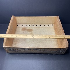 Antique c1920s Radovich Herrick-Park Ranches Delano California Wood Grape Crate