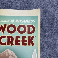 2008 Redwood Creek Wine PRINT AD Skiing Adventure Art Large Poster (24”x 18”)