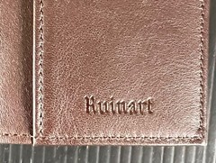 Ruinart Champagne Brown Leather Card Case Wallet & Giftbag – Luxury