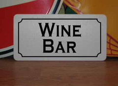 WINE BAR Metal Sign Vintage Style Ladies Red White Bottle Cork Box