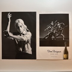 2023 Dom Perignon x Lady Gage 2pg PRINT AD Champagne Modern Dance Mario Sorrenti