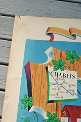 VINTAGE LES VIGNOBLES DE FRANCE PROVENCE FRENCH WINE POSTER 1950&rsquo;S R. H&rsquo;ETREAU