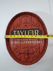 Taylor NY State Wines & Champagnes 3D Tavern Sign