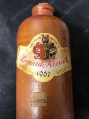 Vintage Leonard Kreusch 1967 German Wine Bottle