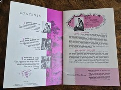 Vintage 1958 A Guide To Wines California Wine Land of America Booklet Recipes