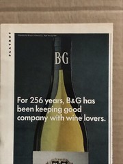 1981 B&G Barton Guestier Wine VTG 1980s PRINT AD 1978 Saint-Louis Chardonnay