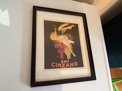 Asti Florio Cinzano Cappiello Giclee Print Framed Vintage Advertisement 11 x 14