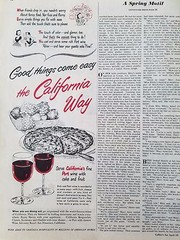 1952 California Wine California Way Fine Port Red Original Ad