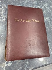 Vintage Restaurant Wine Book Menu-40 Labels