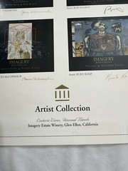 Imagery Estate Winery & Art Gallery Poster 14.5×34.5” Labels Wine Artist .