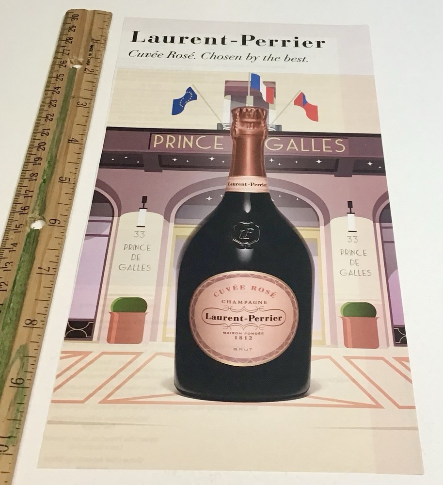LAURENT-PERRIER Cuvée Rosé 1-PAGE PRINT AD 2024 LE PRINCE DE GALLES PARIS Ad#544